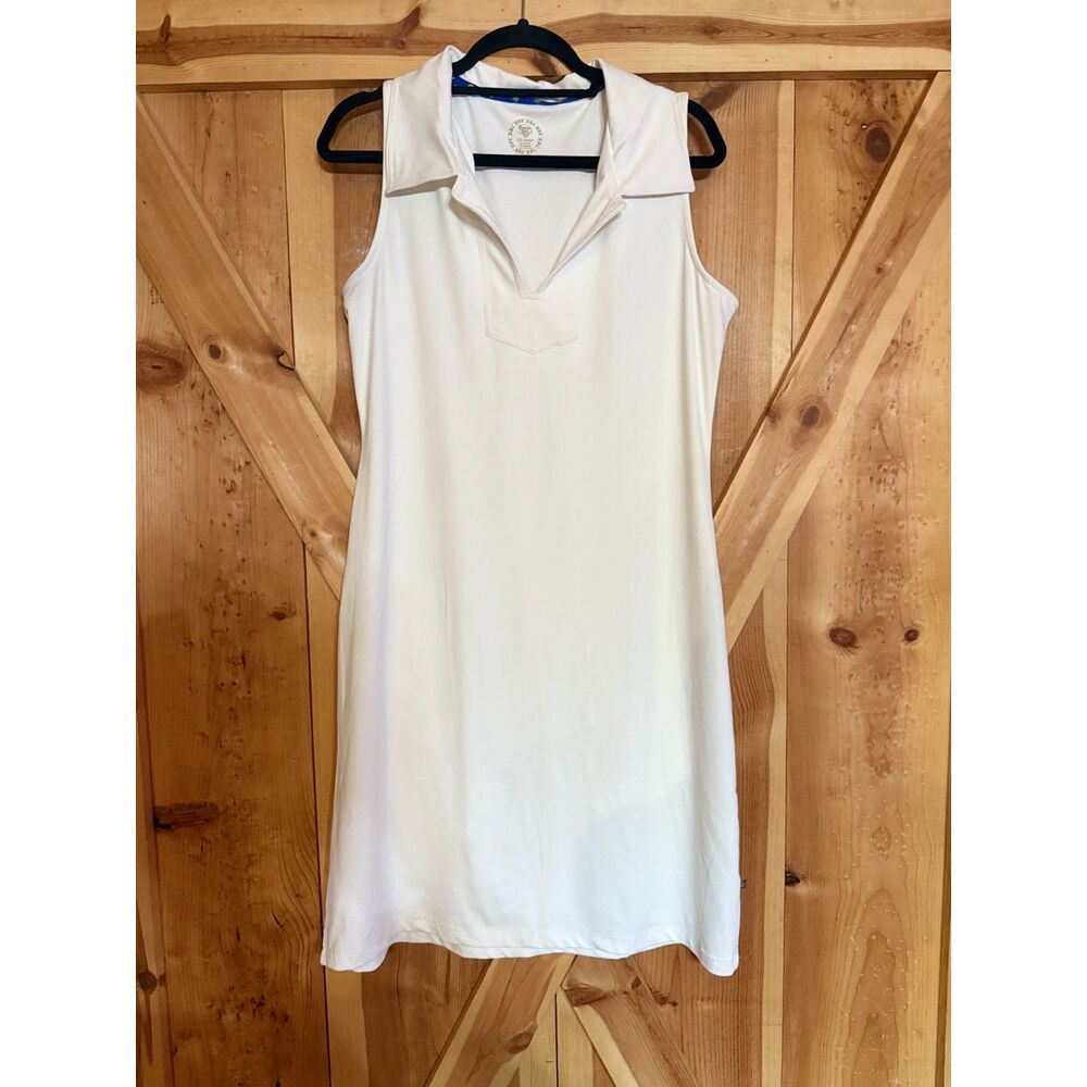 Banana Boat Womens XXL White UPF 50+ Protective Midi Sleeveless Activewear Dress